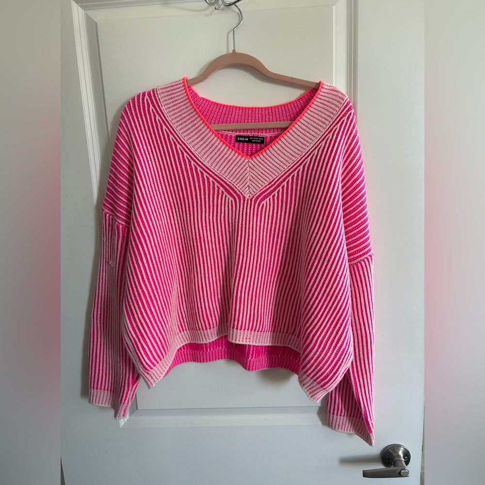 SHEIN PINK SWEATER